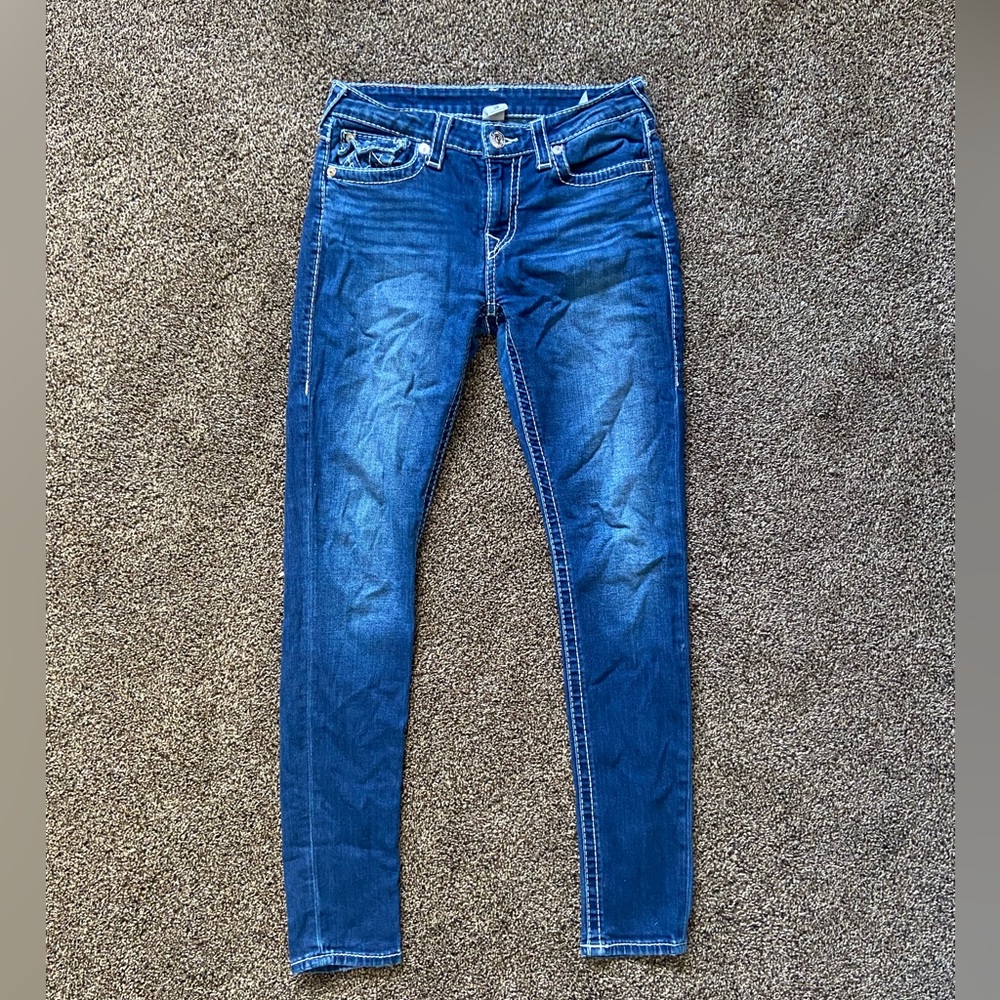 True Religion Skinny Jeans Blue Denim